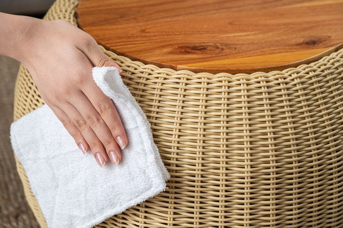 リビングテーブル ベージュ W114×D64×H36.5  azu-nrs-601の画像