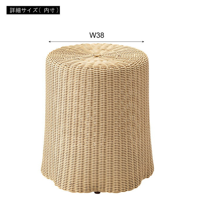 スツール ベージュ W42×D40×H46  azu-nrs-602の画像