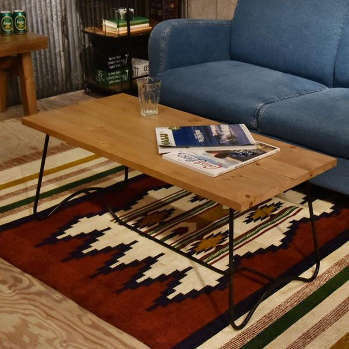 センターテーブル ナチュラル W100×D45×H40  azu-nw-111の画像