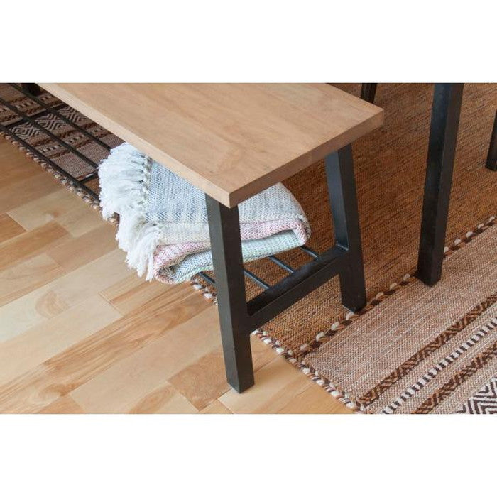 ローマン ベンチ ナチュラル W120×D32×H41  azu-nw-892の画像