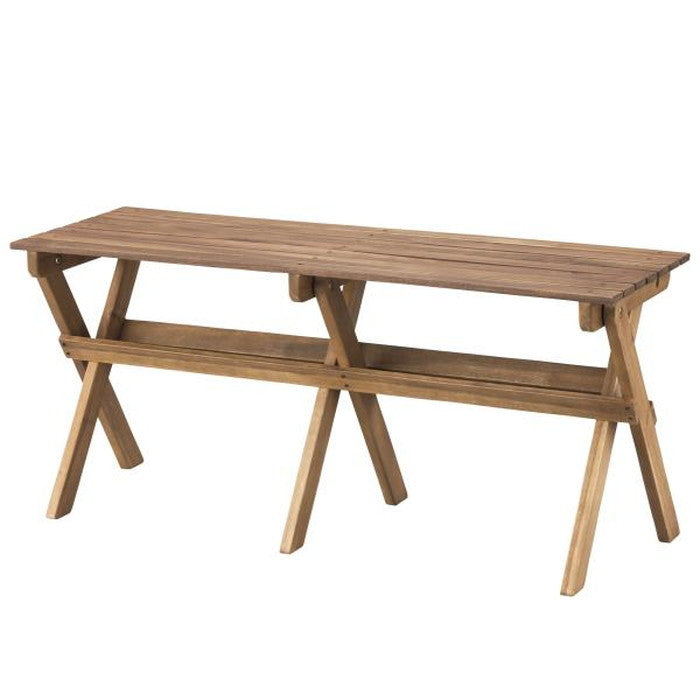 フォールディングベンチ ライトブラウン W100×D34.5×H45 折りたたみ時:W100×D7×H78 折りたたみ 折り畳み 折畳  azu-nx-525の画像