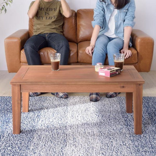 アルンダ センターテーブル ライトブラウン W90×D50×H38  azu-nx-701の画像