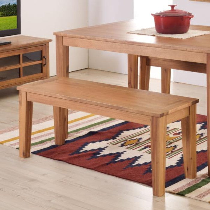 アルンダ ベンチ ライトブラウン W134×D35×H45  azu-nx-716の画像