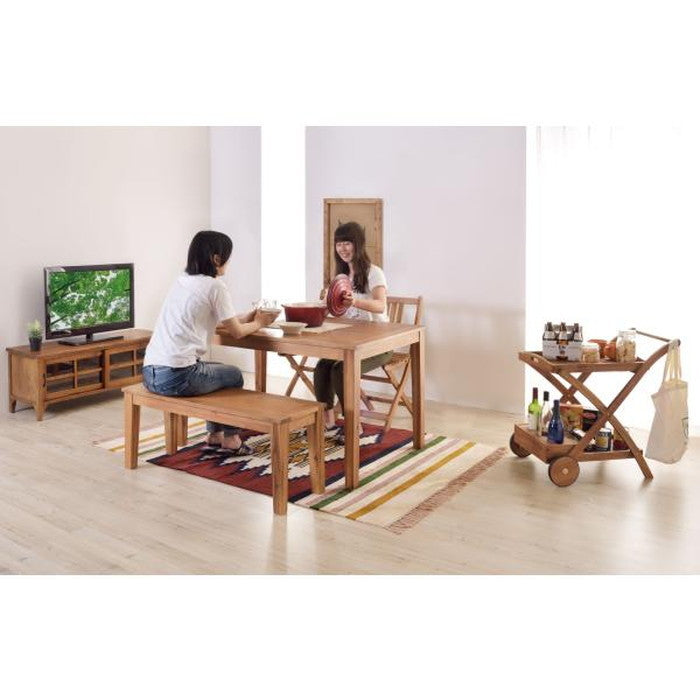 アルンダ ベンチ ライトブラウン W134×D35×H45  azu-nx-716の画像