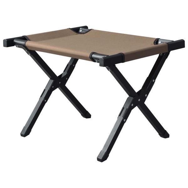 フォールディングラック＆スツール ブラウン グレー W61×D50×H43  折りたたみ 折り畳み azu-olc-623の画像