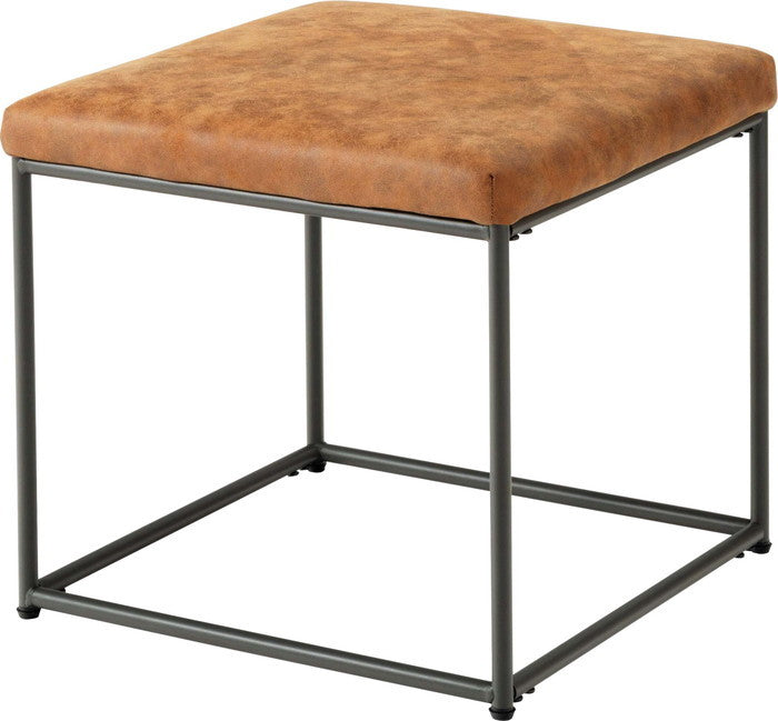 スツール ブラック キャメル W47×D47×H43  azu-pc-12の画像