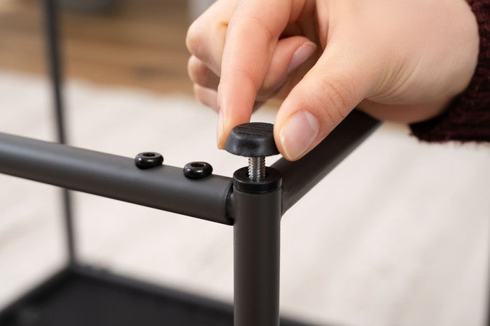 スツール ブラック キャメル W47×D47×H43  azu-pc-12の画像