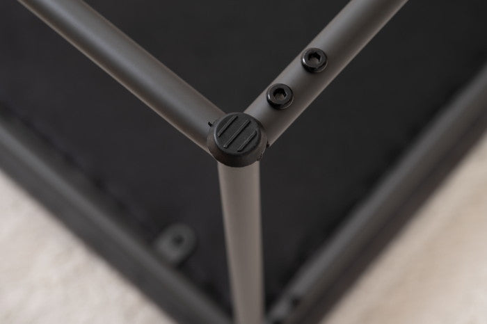 スツール ブラック キャメル W47×D47×H43  azu-pc-12の画像