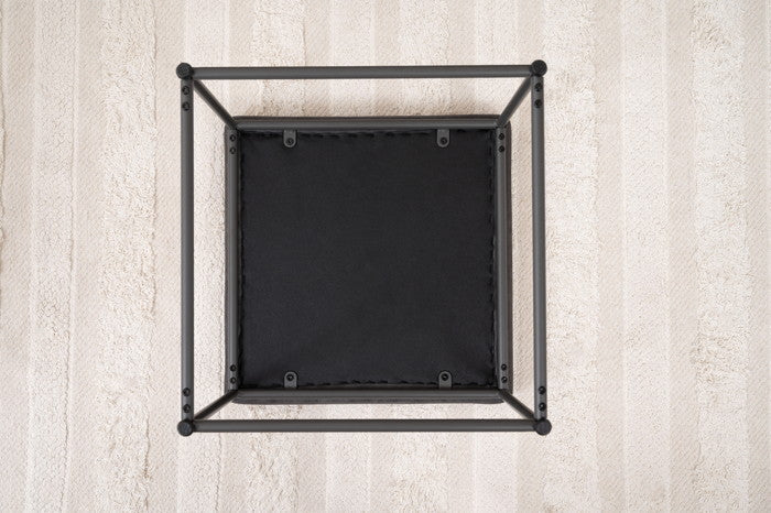 スツール ブラック キャメル W47×D47×H43  azu-pc-12の画像