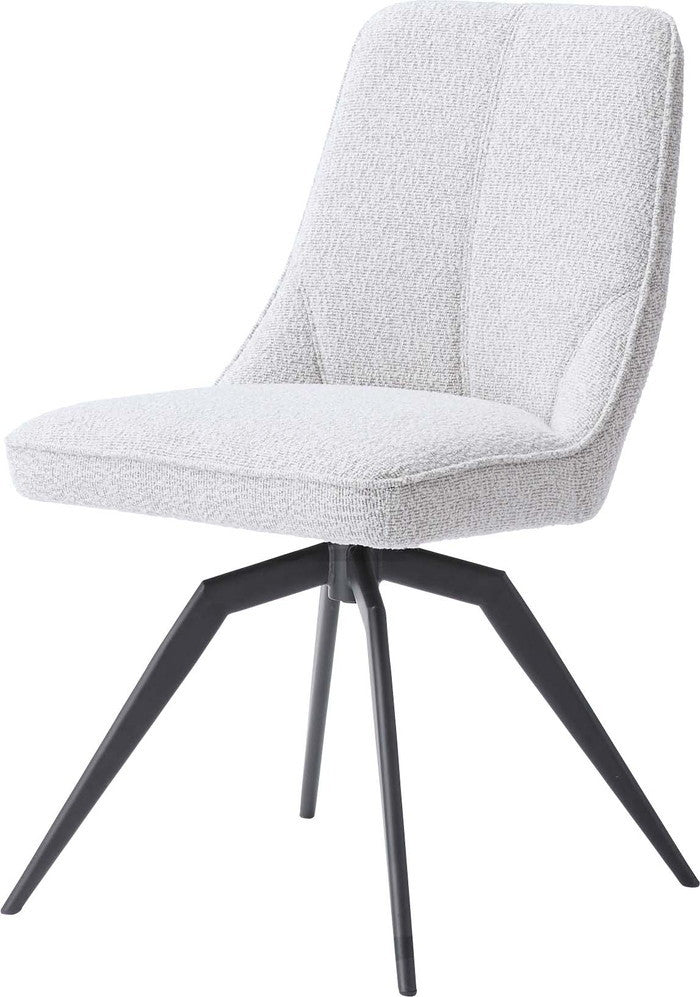 回転チェア ダークグレー ホワイト W49×D58×H84×SH49  azu-pc-181の画像