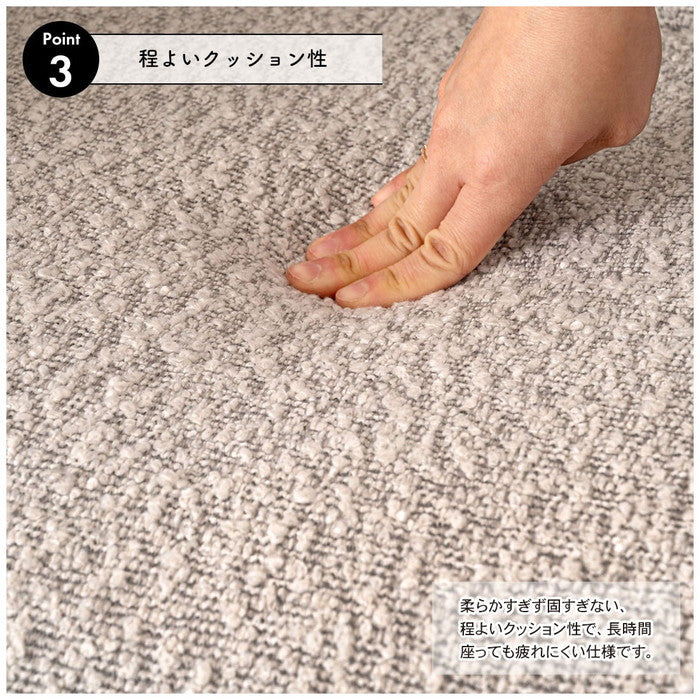 回転アームチェア ダークグレー ホワイト W56.5×D64×H85.5×SH48  azu-pc-182の画像