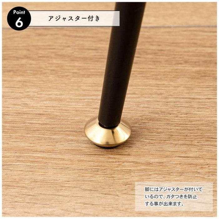 ハイチェア ダークグレー ライトグレー W50×D51×H89×SH66  azu-pc-266の画像