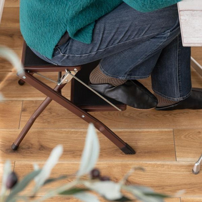 アシスタ 踏み台 ステップ台 ブラウン レッド ホワイト W42×D48×H43 折りたたみ時:W42×D5×H56  azu-PC-334の画像