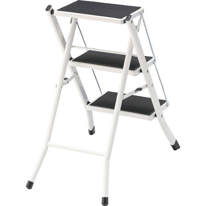 踏み台 ステップ台 ブラウン レッド ホワイト W42.5×D65.5×H68 折りたたみ時:W42.5×D6.5×H79  azu-pc-344の画像