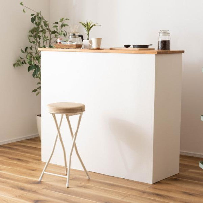 ロンダ ハイスツール ベージュ ダークグレー グリーン レッド スモークブラック イエロー W30×D31.5×H60 折りたたみ時:W30×D9×H80 スツール ハイスツール フォールディング 折りたたみ 椅子 いす イス チェア 腰掛け おしゃれ シンプル アームレス 肘なし 背もたれなし コンパクト 北欧 隙間収納 ロック付き azu-pc-34の画像