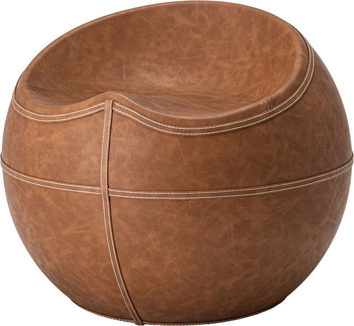 スツール ブラウン グレー W58.5×D59×H48×SH35  azu-pc-365の画像