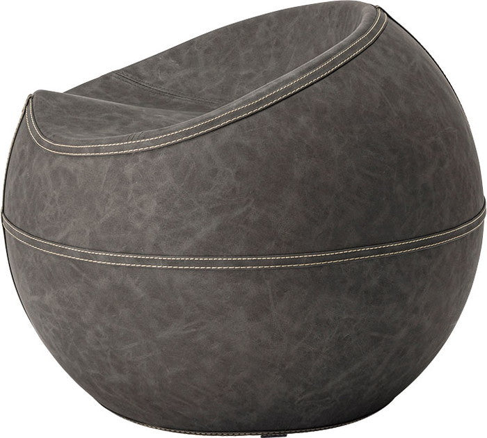 スツール ブラウン グレー W58.5×D59×H48×SH35  azu-pc-365の画像