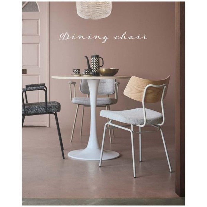 ダイニング チェア ベージュ グレー W46×D53.5×H78.5×SH47  azu-pc-620の画像