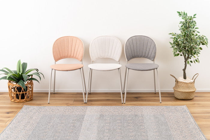 ダイニング チェア コーラル グレー ライトグレー W45×D54.5×H77×SH45  azu-pc-621の画像