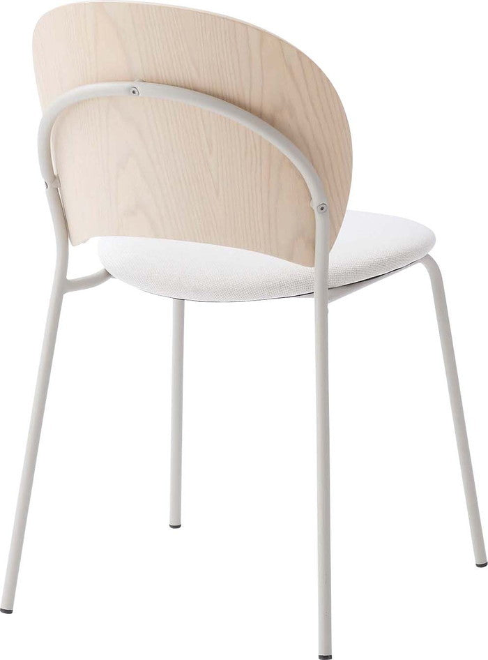 ダイニング チェア コーラル グレー ライトグレー W45×D54.5×H77×SH45  azu-pc-621の画像