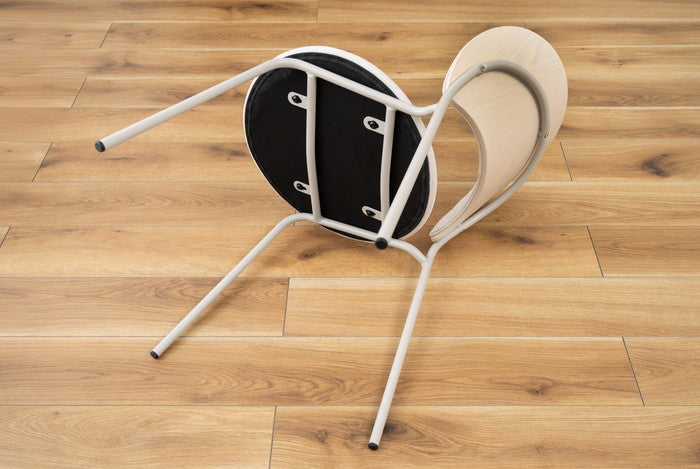 ダイニング チェア コーラル グレー ライトグレー W45×D54.5×H77×SH45  azu-pc-621の画像