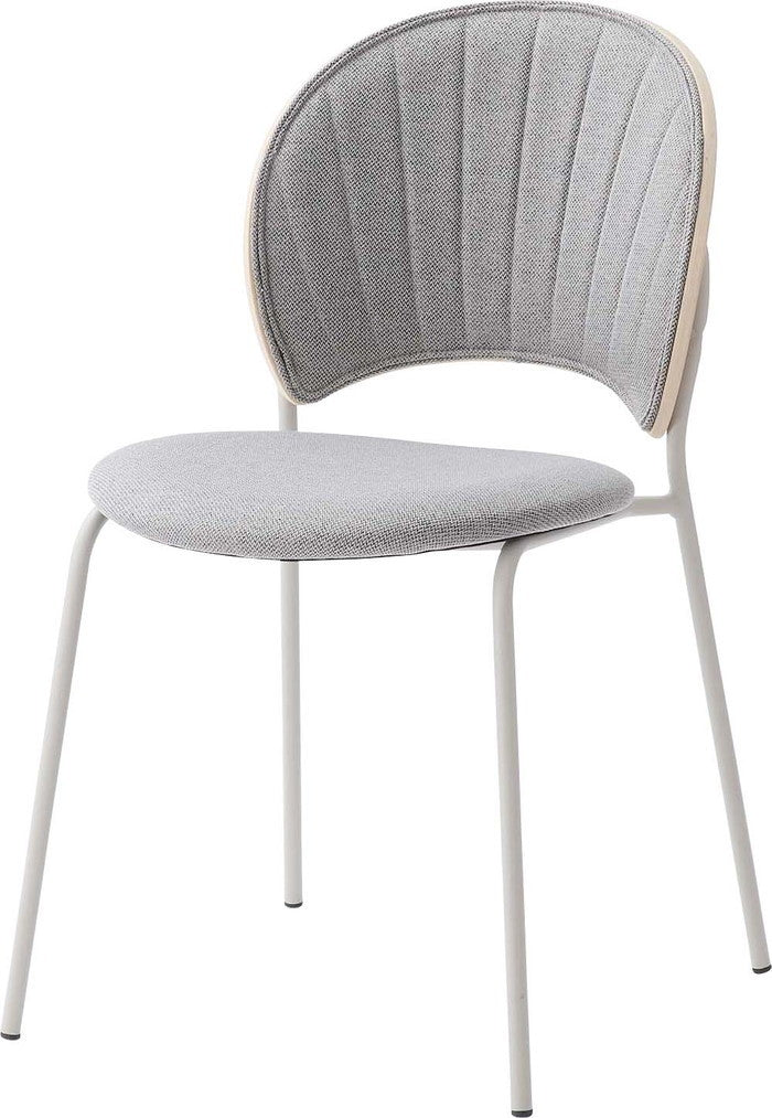 ダイニング チェア コーラル グレー ライトグレー W45×D54.5×H77×SH45  azu-pc-621の画像