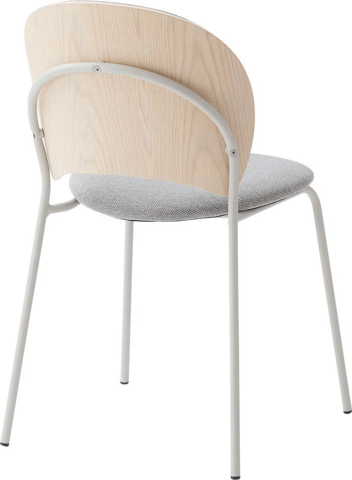 ダイニング チェア コーラル グレー ライトグレー W45×D54.5×H77×SH45  azu-pc-621の画像