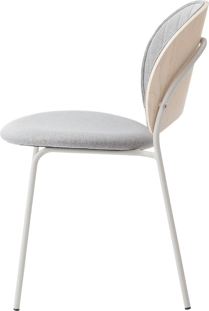 ダイニング チェア コーラル グレー ライトグレー W45×D54.5×H77×SH45  azu-pc-621の画像