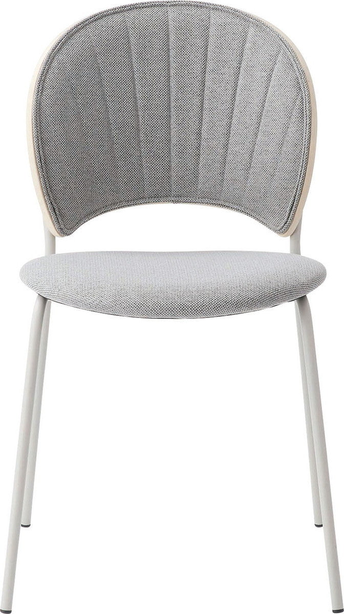 ダイニング チェア コーラル グレー ライトグレー W45×D54.5×H77×SH45  azu-pc-621の画像