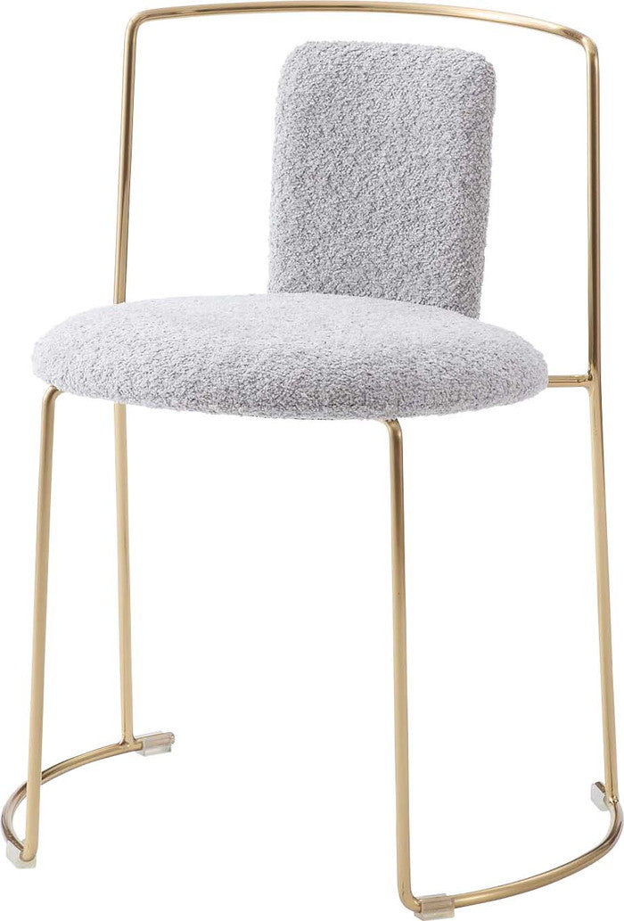 ダイニング チェア グレー アイボリー W53.5×D48×H71×SH48  azu-pc-622の画像