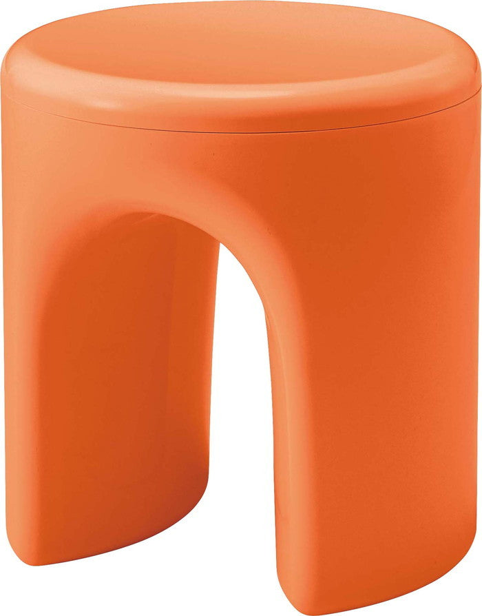 スツール ブラック オレンジ ホワイト φ40×H41  azu-pc-682の画像