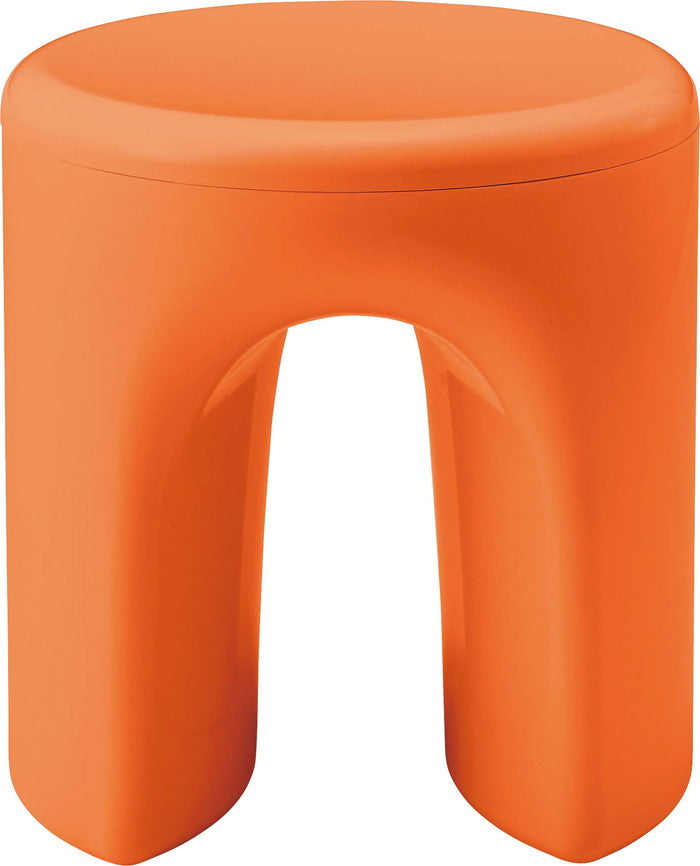 スツール ブラック オレンジ ホワイト φ40×H41  azu-pc-682の画像