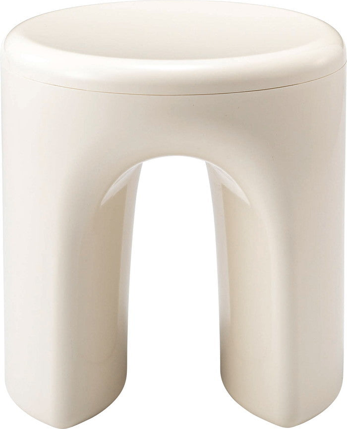 スツール ブラック オレンジ ホワイト φ40×H41  azu-pc-682の画像