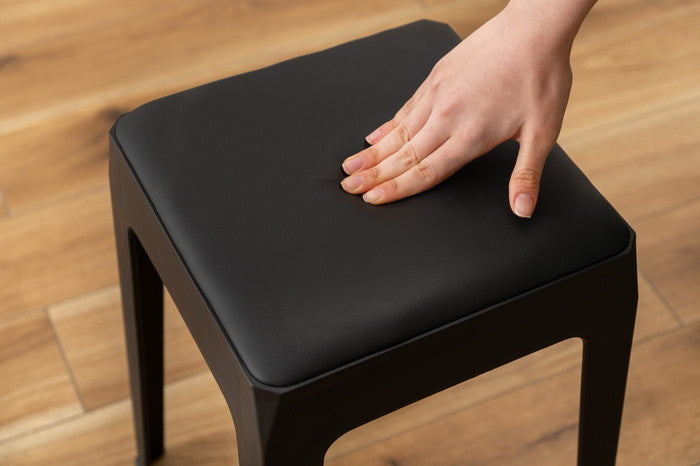 スツール ブラック グレー アイボリー ローズベージュ W30.5×D30.5×H31  azu-pc-731の画像