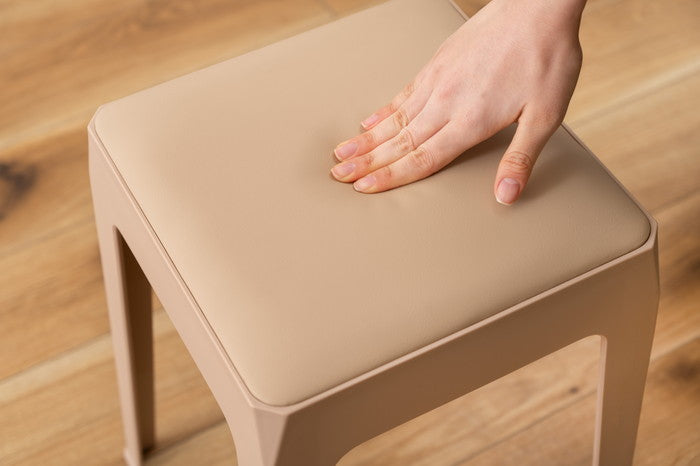 スツール ブラック グレー アイボリー ローズベージュ W30.5×D30.5×H31  azu-pc-731の画像