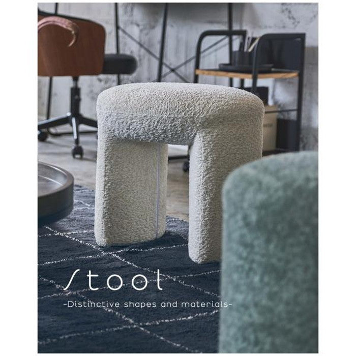 スツール グリーン グレー ホワイト W47×D47×H46  azu-pc-820の画像