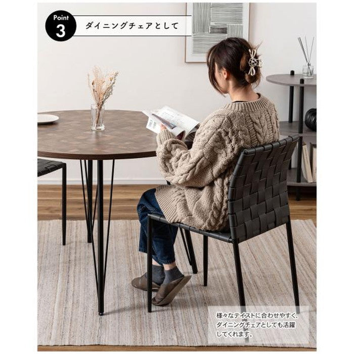 ダイニング チェア ダークグレー ライトグレー W43×D52×H80.5×SH45  azu-pc-822の画像