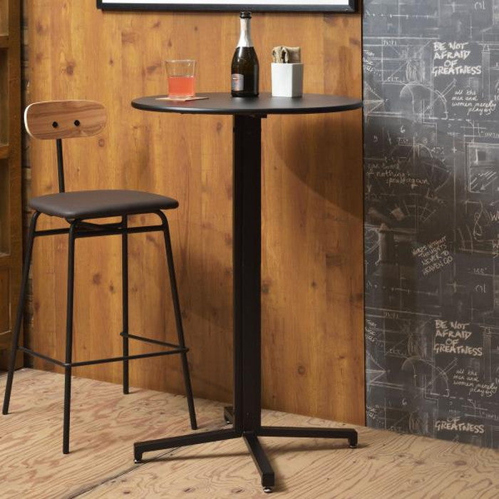 ハイテーブル サークル ブラック グレー レッド W60×D60×H93.5 テーブル カフェテーブル 丸型 サークル 丸 ダイニングテーブル オフィス アジャスター付き スチール スタイリッシュ シンプル ブラック グレー レッド azu-pt-332の画像