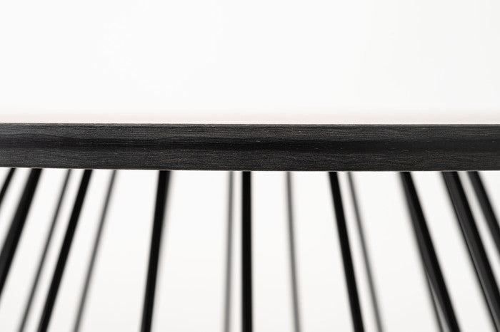 ラウンドテーブルS グレー W40×D40×H45cm  azu-pt-340の画像