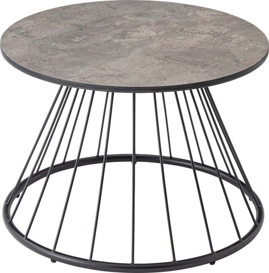 ラウンドテーブルL グレー W50×D50×H35cm  azu-pt-341の画像