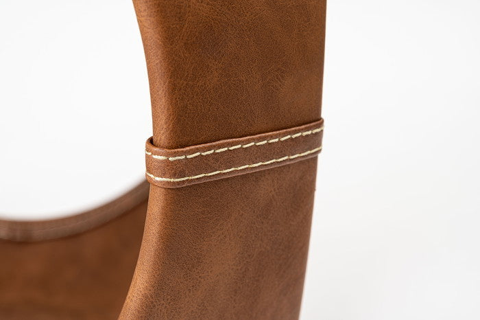 サイドテーブル ブラウン グレー W41.5×D41.5×H43.5  azu-pt-367の画像