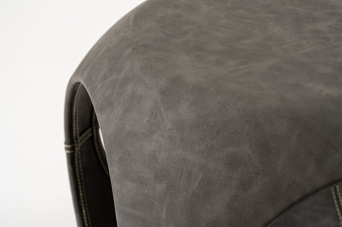 サイドテーブル ブラウン グレー W41.5×D41.5×H43.5  azu-pt-367の画像