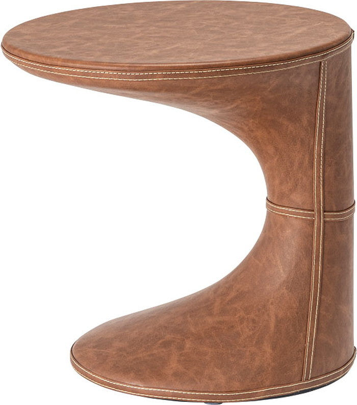 サイドテーブル ブラウン グレー W39×D46×H44.5  azu-pt-368の画像