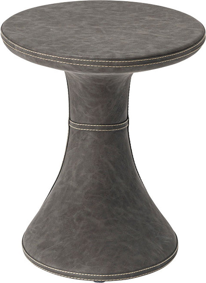 サイドテーブル ブラウン グレー W39×D46×H44.5  azu-pt-368の画像