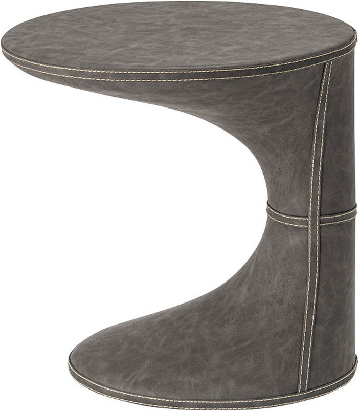 サイドテーブル ブラウン グレー W39×D46×H44.5  azu-pt-368の画像