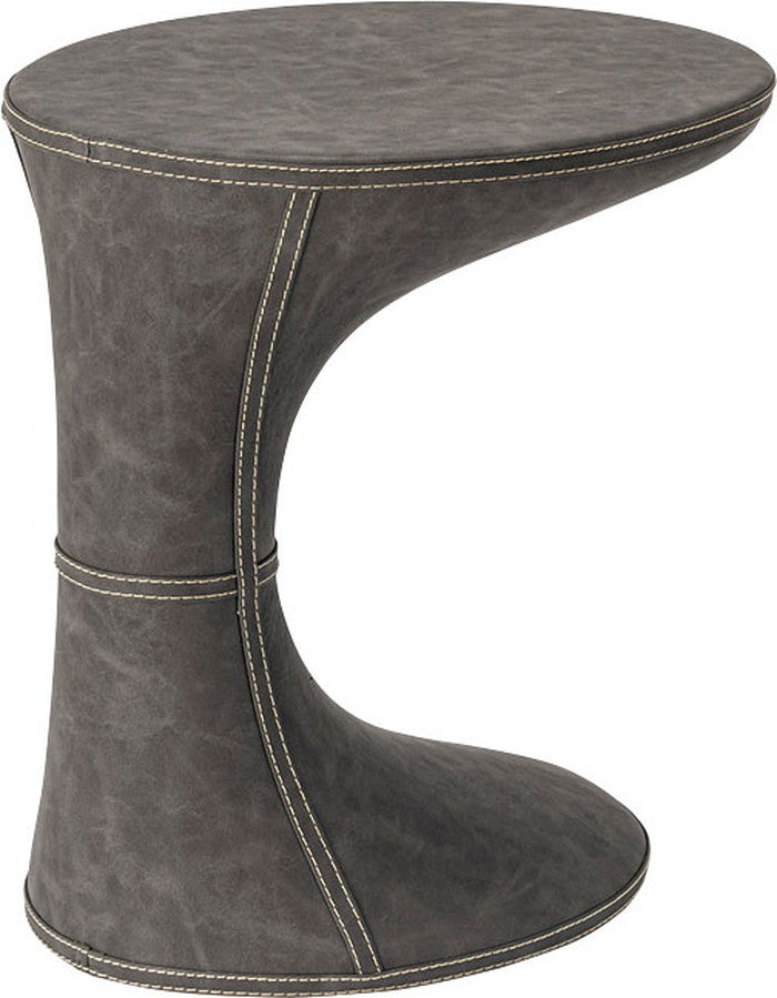 サイドテーブル ブラウン グレー W39×D46×H44.5  azu-pt-368の画像