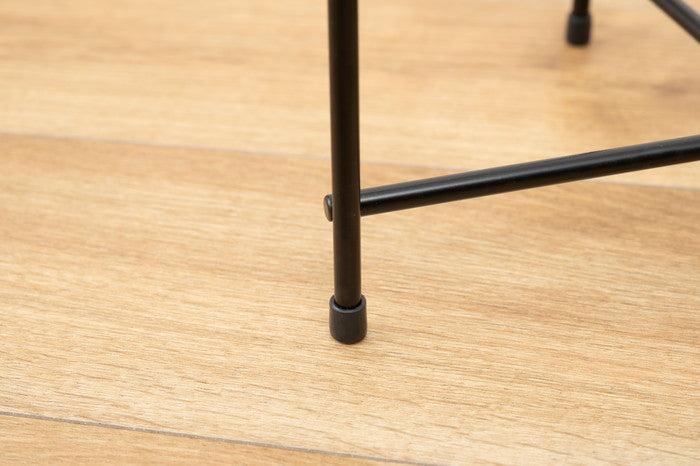 サイドテーブル ブラック W32.5×D32.5×H60.5cm  azu-pt-561の画像