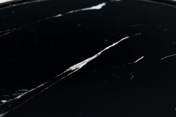 サイドテーブル ブラック W42.5×D42.5×H45.5cm  azu-pt-562の画像