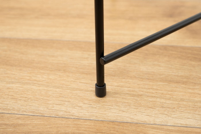 サイドテーブル ブラック W42.5×D42.5×H45.5cm  azu-pt-562の画像