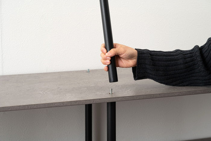 オープンラック3段 ブラック ホワイト W155×D38×H76  azu-pt-564の画像